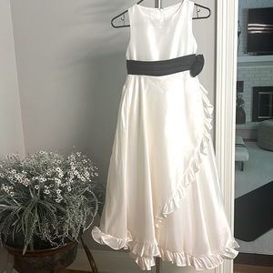 Girls white bridesmaid / wedding dress - worn once